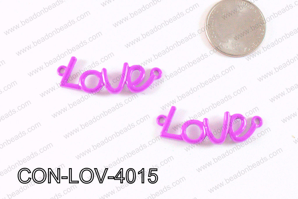 Love Connector Purple 12x40mm CON-LOV-4015