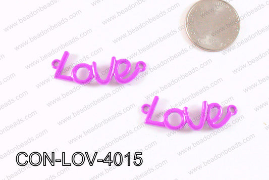 Love Connector Purple 12x40mm CON-LOV-4015
