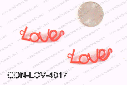 Love Connector Red 12x40mm CON-LOV-4017