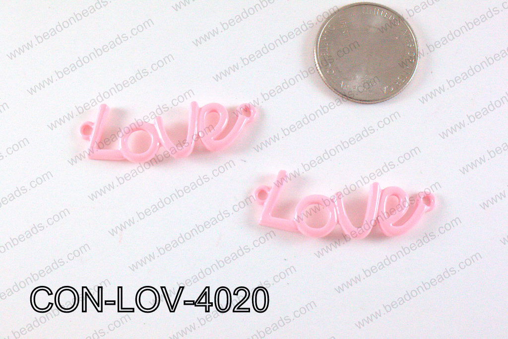 Love Connector Light Pink 12x40mm CON-LOV-4020