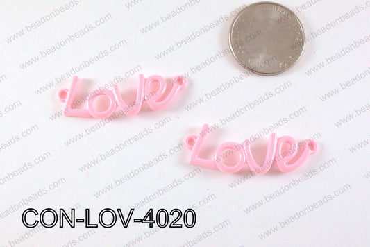Love Connector Light Pink 12x40mm CON-LOV-4020
