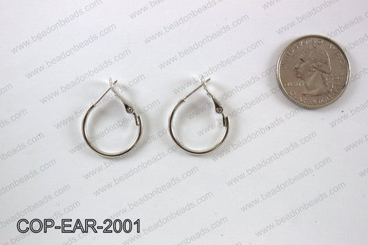 Earring hoops 20mm, Silver COP-EAR-2001
