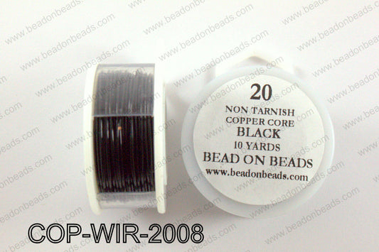 Non Tarnish copper core wrapping wire 20 gauge, BlackCOP-WIR-200