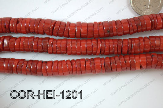 Coral Heishi 10mm COR-HEI-1201