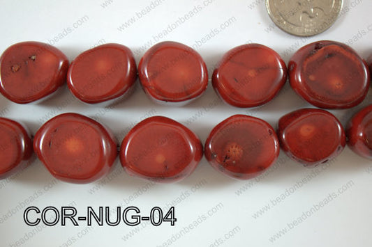 Coral Round Nugget 18-20mm COR-NUG-04