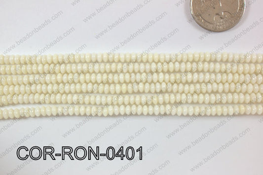 Coral Rondel 4mm COR-RON-0401