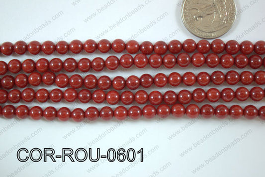 Coral Round 6mm COR-ROU-0601