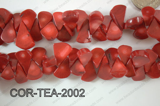 Coral Small Teardrop 8x10mm COR-TEA-2002