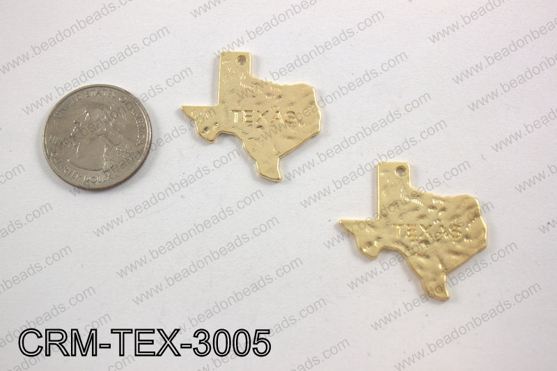 Texas charms 30x31mm matte gold CRM-TEX-3005