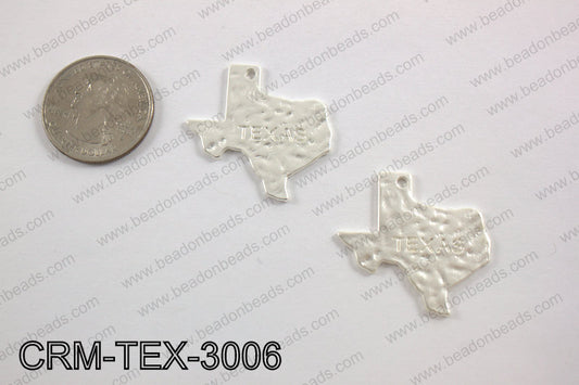 Texas charms 30x31mm matte silver CRM-TEX-3006