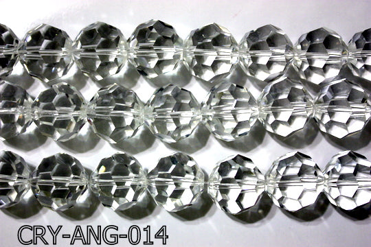 Angelic Crystal Clear Faceted Round 22mm CRY-ANG-014