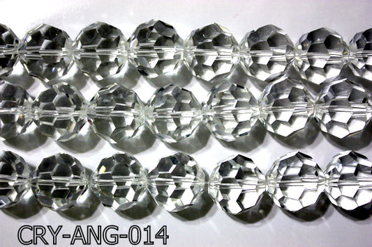 Angelic Crystal Clear Faceted Round 22mm CRY-ANG-014