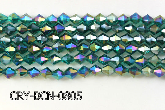 Angelic Crystal Faceted BiCone 8mm 12'' CRY-BCN-0805