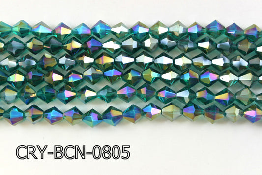 Angelic Crystal Faceted BiCone 8mm 12'' CRY-BCN-0805