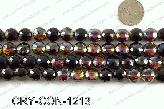 Angelic crystal coin faceted 12mmCRY-CON-1213