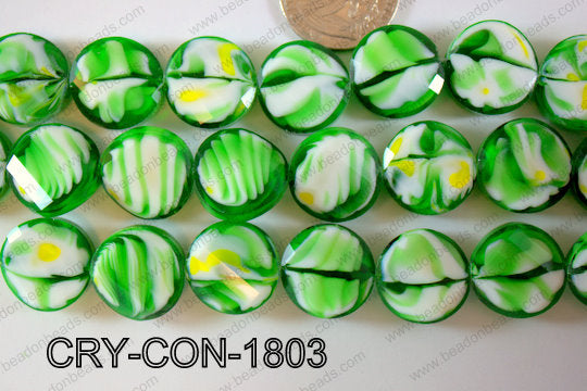 Angelic Crystal Coin 18mm CRY-CON-1803