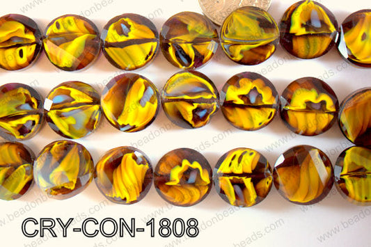 Angelic Crystal Coin 18mm CRY-CON-1808