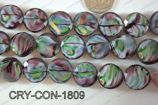 Angelic Crystal Coin 18mm CRY-CON-1809