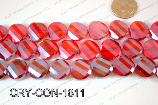 Angelic Crystals Twisted Coin 18mm CRY-CON-1811