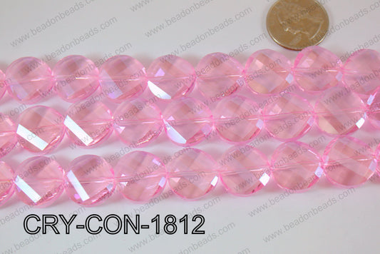 Angelic Crystals Twisted Coin 18mm CRY-CON-1812