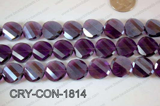 Angelic Crystals Twisted Coin 18mm CRY-CON-1814