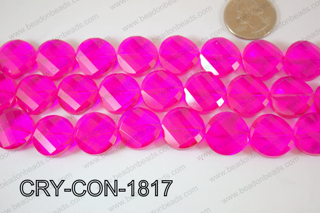 Angelic Crystals Twisted Coin 18mm CRY-CON-1817