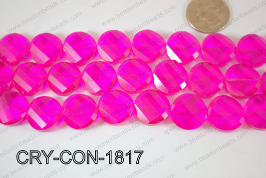 Angelic Crystals Twisted Coin 18mm CRY-CON-1817