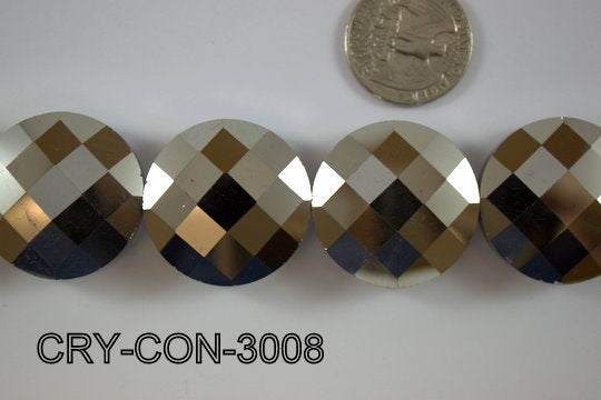 Angelic Crystal Coin 30mm CRY-CON-3008