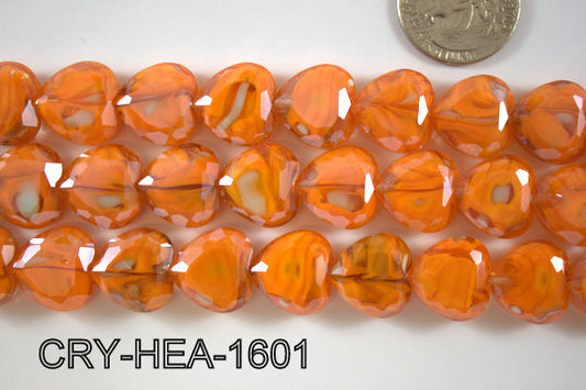 Angelic Crystal Heart 16x16mm CRY-HEA-1601