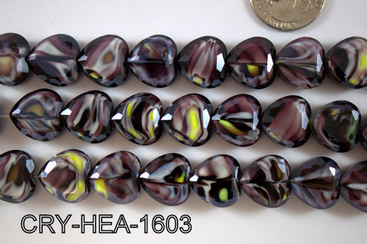 Angelic Crystal Heart 16x16mm CRY-HEA-1603