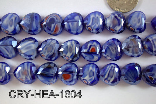 Angelic Crystal Heart 16x16mm CRY-HEA-1604