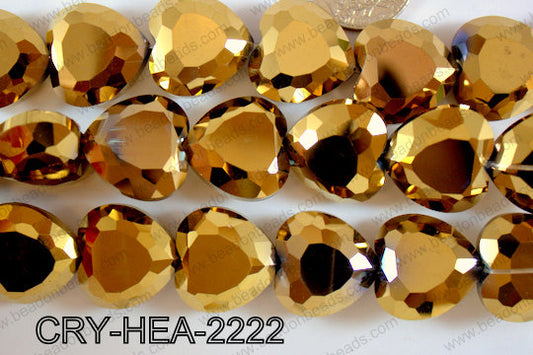 Angelic Crystal Heart 22mm CRY-HEA-2222