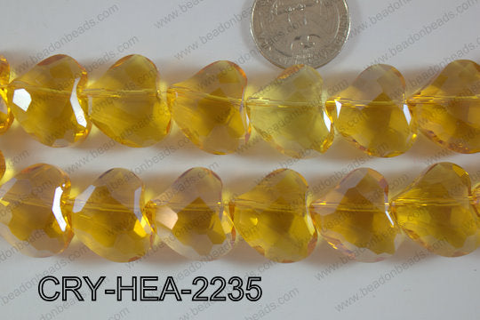 Angelic Crystal Abstract Heart 22mm CRY-HEA-2235