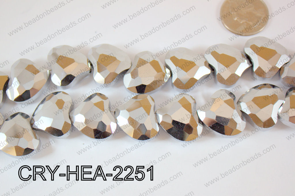 Angelic Crystal Abstract Heart 22mm CRY-HEA-2251