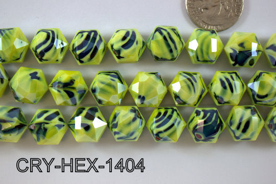 Angelic Crystal Hexagon 14mm 14'' CRY-HEX-1404