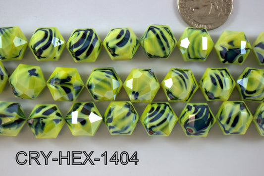 Angelic Crystal Hexagon 14mm 14'' CRY-HEX-1404
