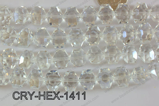 Angelic Crystal Hexagon 14mm CRY-HEX-1411