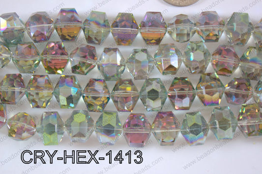 Angelic Crystal Hexagon 14mm CRY-HEX-1413