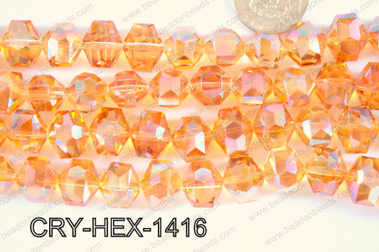 Angelic Crystal Hexagon 14mm CRY-HEX-1416