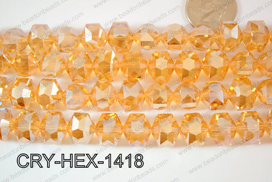 Angelic Crystals Hexagon 12x14mm CRY-HEX-1418