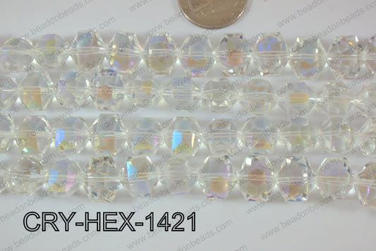 Angelic Crystals Hexagon 12x14mm CRY-HEX-1421