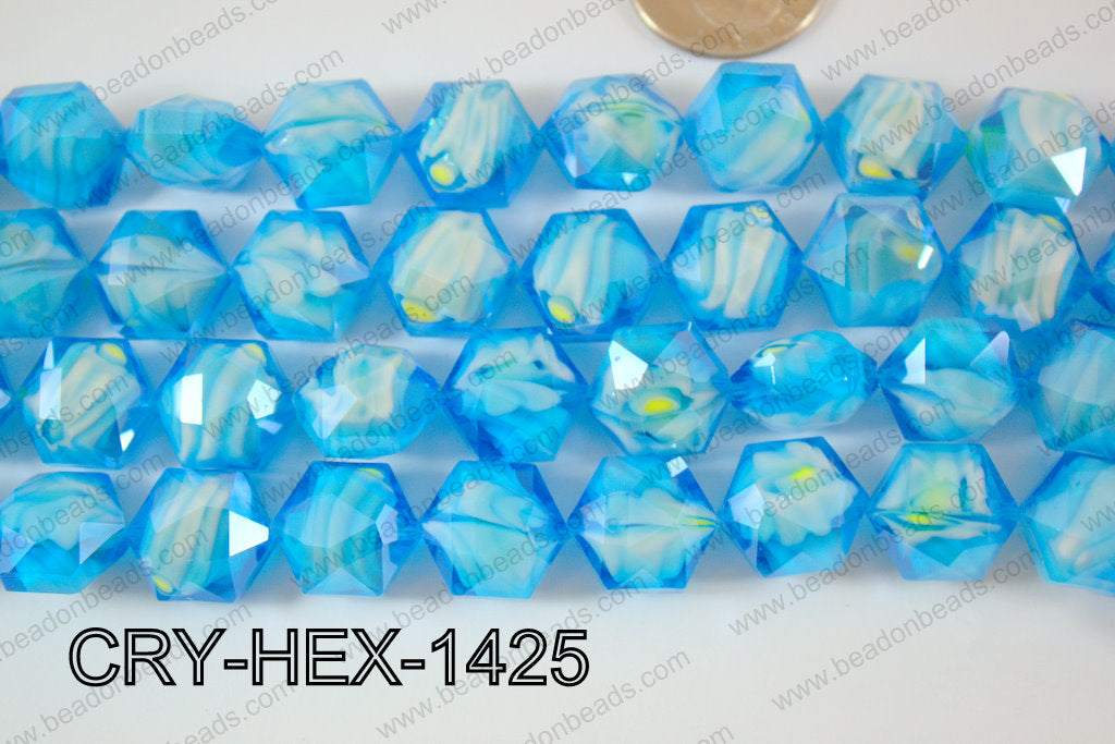 Angelic Crystals Hexagon 12x14mm CRY-HEX-1425