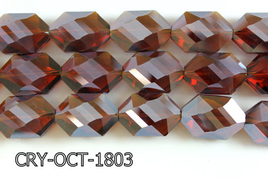 Angelic Crystal Octagon 18x25mm 14'' CRY-OCT-1803