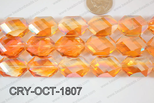Angelic Crystal Octagon 18x25mm 14'' CRY-OCT-1807