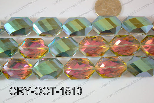 Angelic Crystal Octagon 18x25mm 14'' CRY-OCT-1810