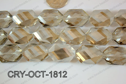 Angelic Crystal Octagon 18x25mm 14'' CRY-OCT-1812
