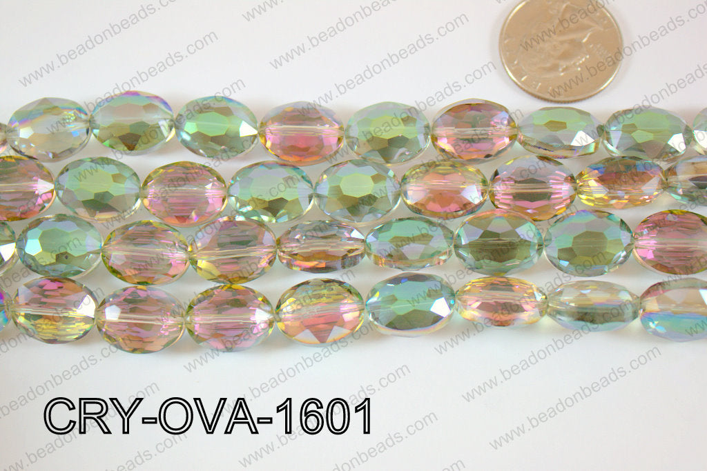 Angelic Crystal Faceted Oval 12x16mm CRY-OVA-1601