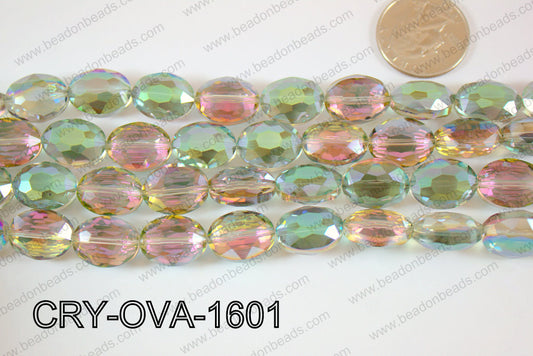 Angelic Crystal Faceted Oval 12x16mm CRY-OVA-1601
