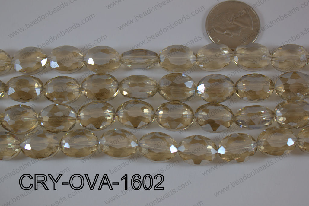 Angelic Crystal Faceted Oval 12x16mm CRY-OVA-1602