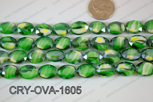 Angelic Crystal Faceted Oval 12x16mm CRY-OVA-1605